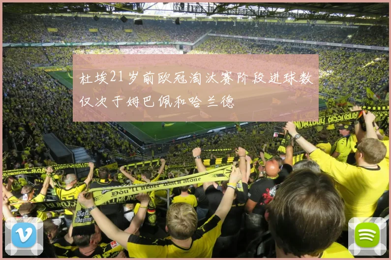 杜埃21岁前欧冠淘汰赛阶段进球数仅次于姆巴佩和哈兰德